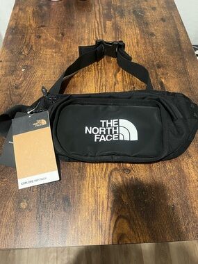 The North Face Black Explore Hip Pack with Logo